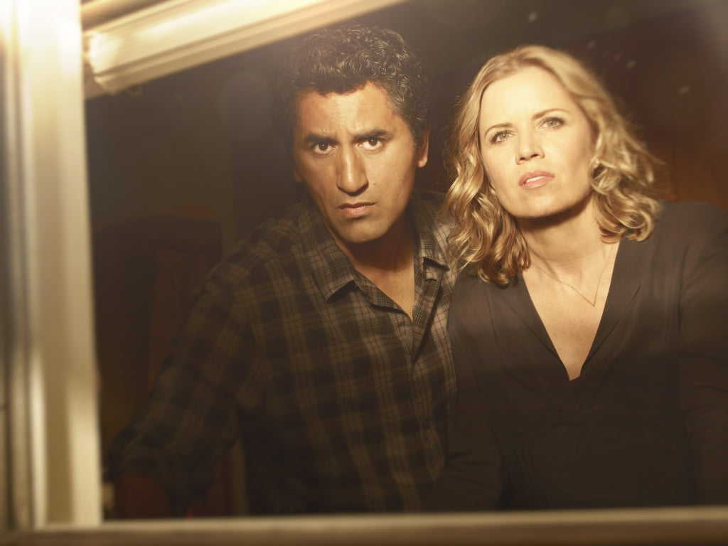 Cliff Curtis as Travis and Kim Dickens as Madison  - Fear the Walking Dead _ Season 1, Gallery - Photo Credit: Frank Ockenfels 3/AMC